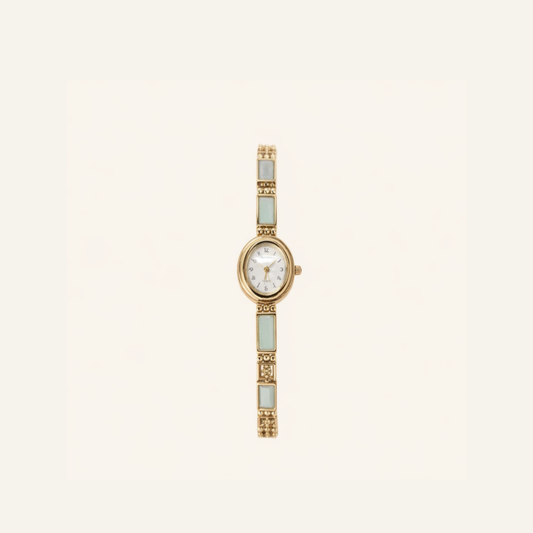 Montre bijou Sarah - Or et pierres précieuses