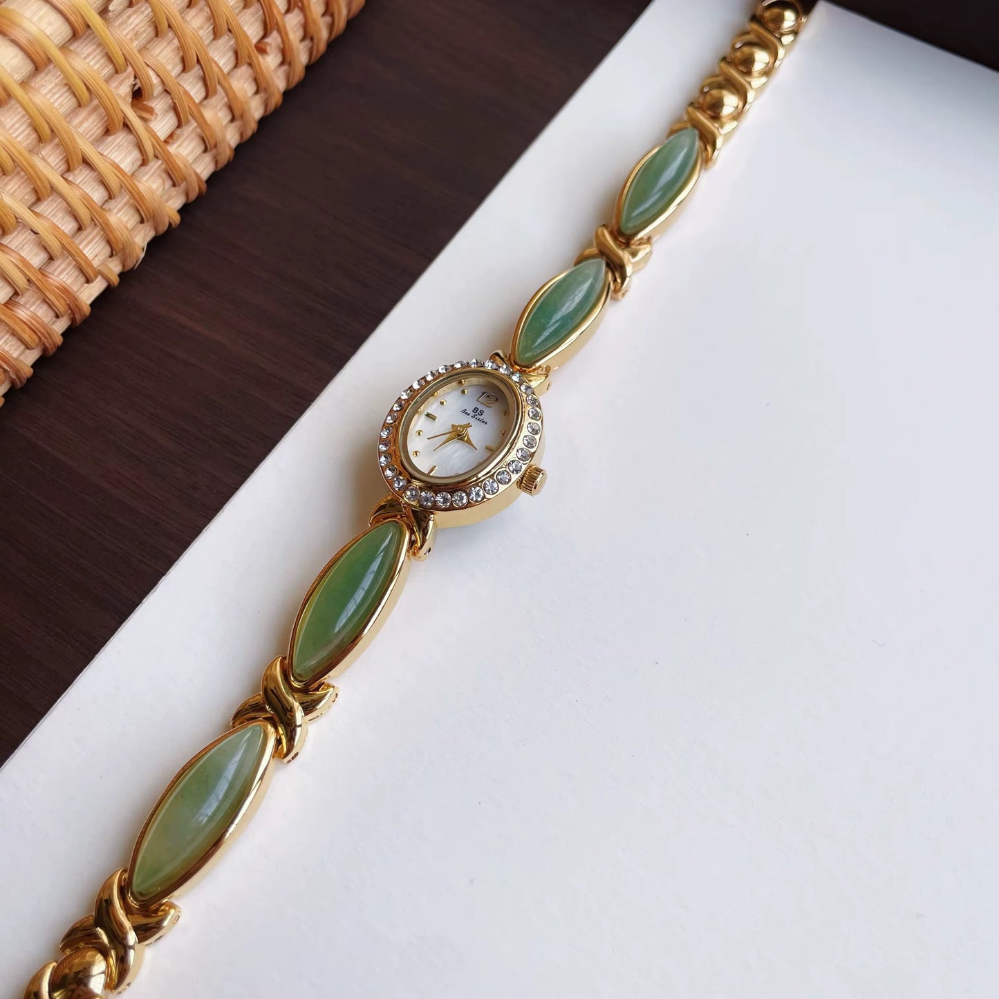 Lina| Pierre vert & Or